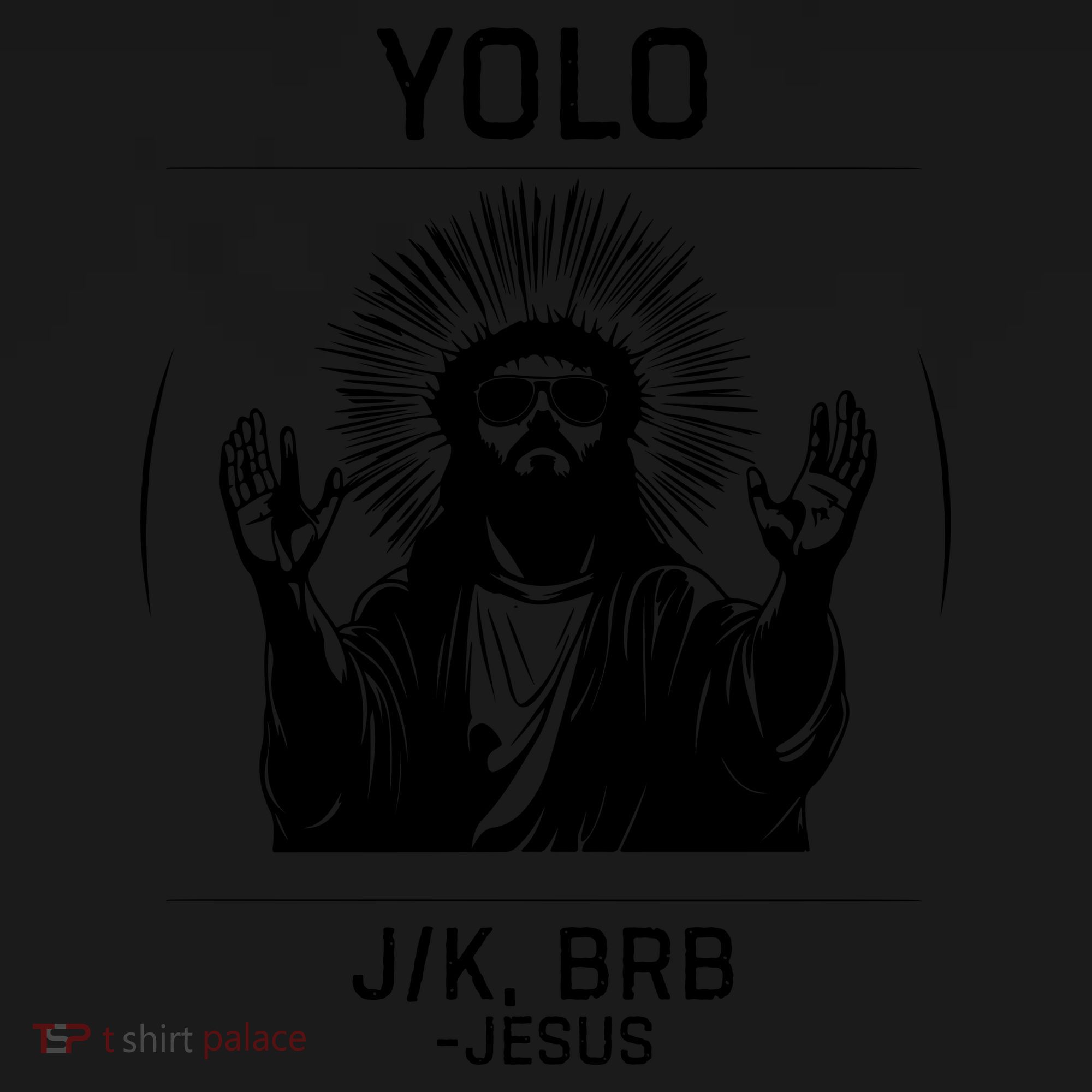 Funny Christian Easter Jesus Yolo Jk Brb Backpack