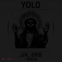 Funny Christian Easter Jesus Yolo Jk Brb Coaster thumb 2
