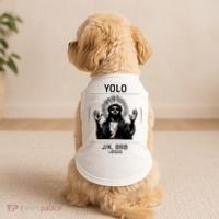 Funny Christian Easter Jesus Yolo Jk Brb Doggie Tank thumb 2