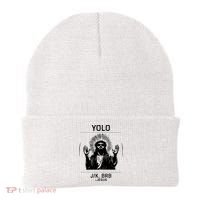 Funny Christian Easter Jesus Yolo Jk Brb Beanie thumb 0