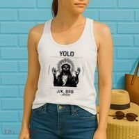 Funny Christian Easter Jesus Yolo Jk Brb Women's Tank Top thumb 2