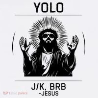 Funny Christian Easter Jesus Yolo Jk Brb Women's Tank Top thumb 5