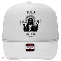 Funny Christian Easter Jesus Yolo Jk Brb Hat thumb 0