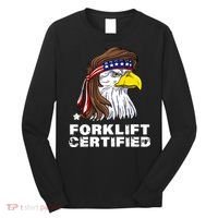 Forklift Certified Eagle Mullet USA Fork Lift Forklift Long Sleeve Shirt thumb 0