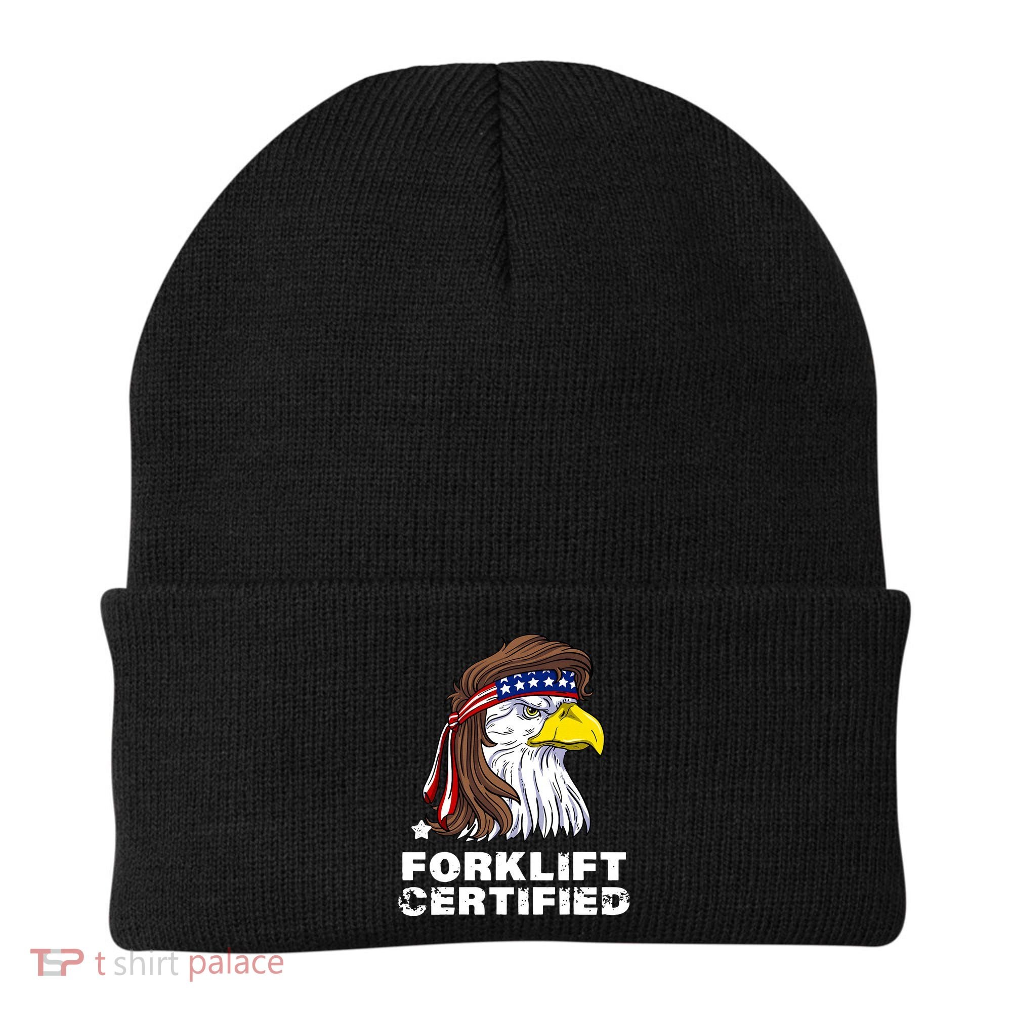Forklift Certified Eagle Mullet USA Fork Lift Forklift Beanie
