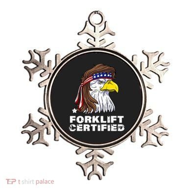 Forklift Certified Eagle Mullet USA Fork Lift Forklift Ornament