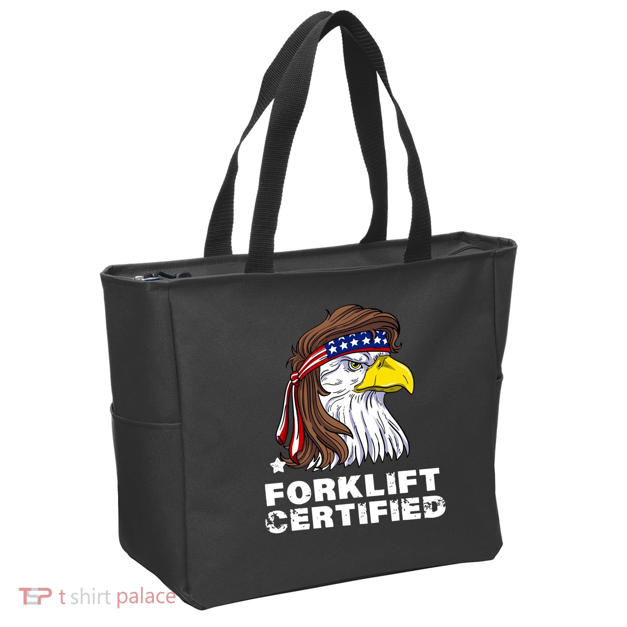 Forklift Certified Eagle Mullet USA Fork Lift Forklift Tote Bag