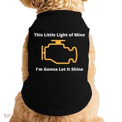 Funny Check Engine Light Car Doggie Tank