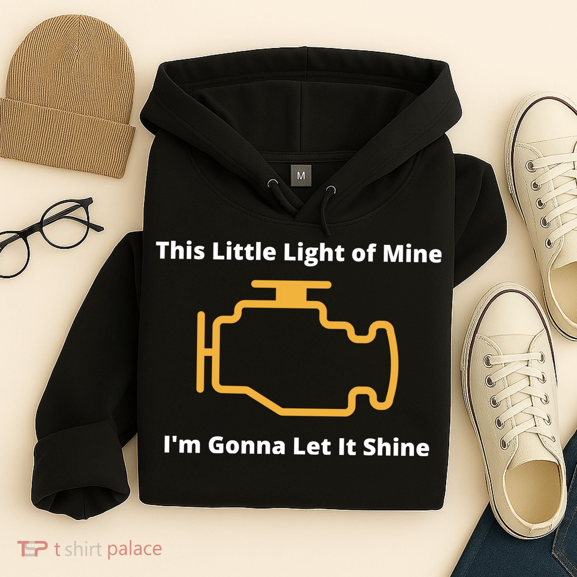 Funny Check Engine Light Car Hoodie
