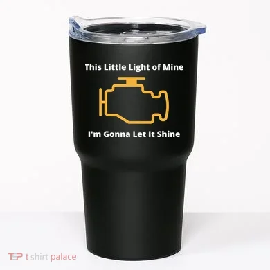 Funny Check Engine Light Car Tumbler