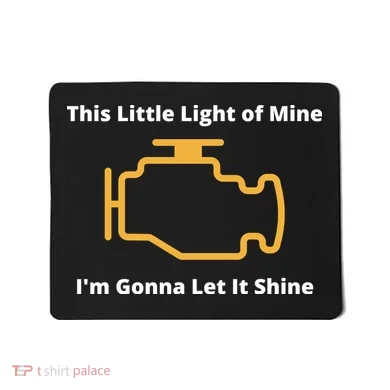 Funny Check Engine Light Car Mousepad