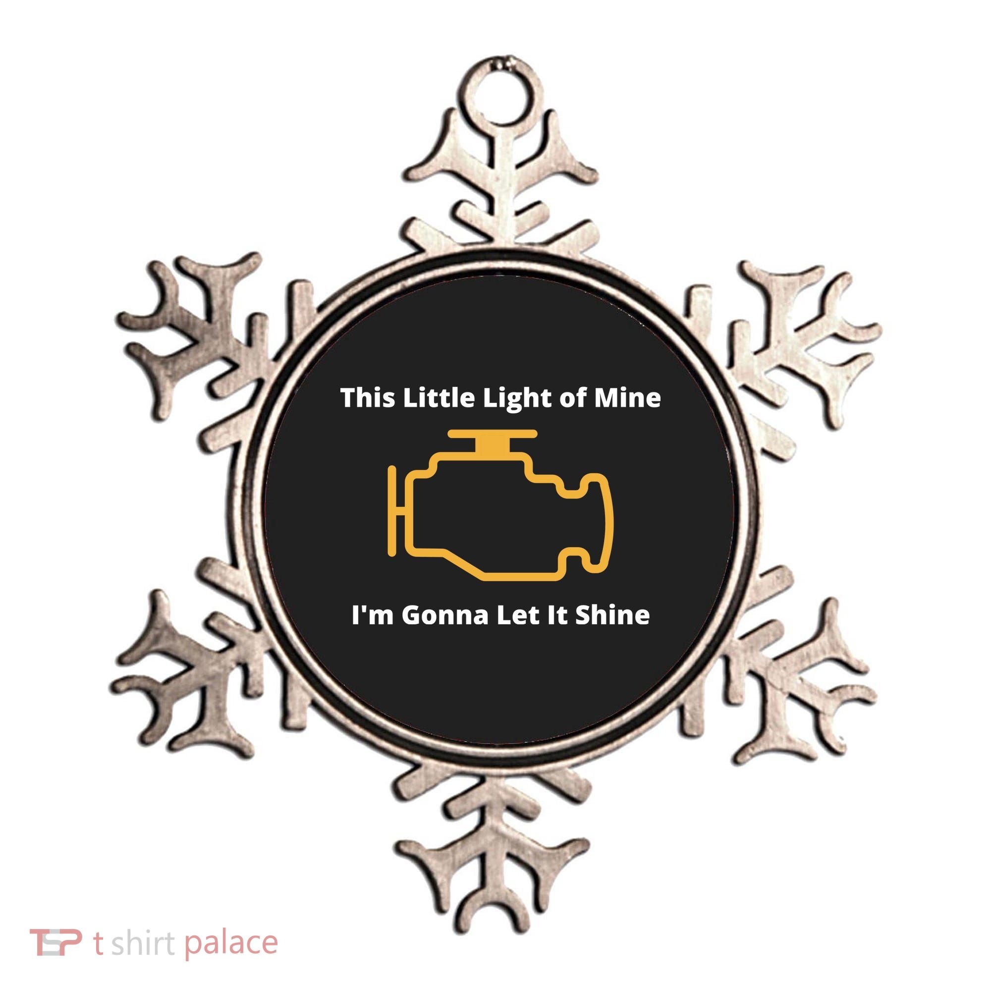 Funny Check Engine Light Car Ornament