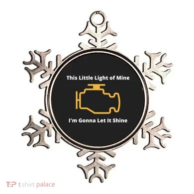 Funny Check Engine Light Car Ornament
