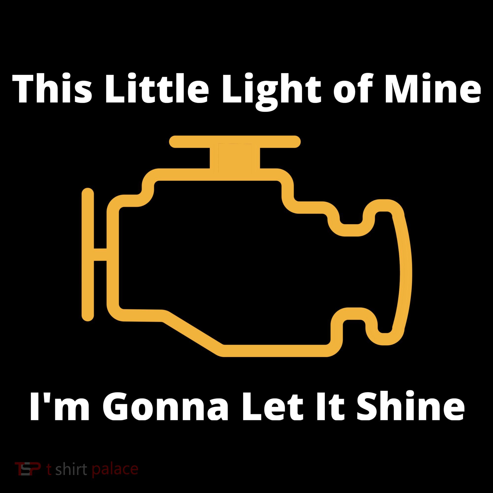 Funny Check Engine Light Car Ornament