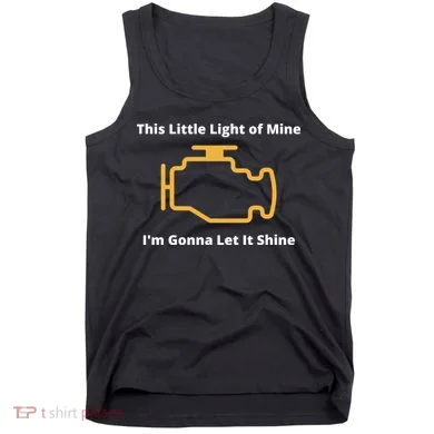 Funny Check Engine Light Car Tank Top