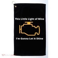 Funny Check Engine Light Car Golf Towel thumb 0