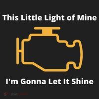 Funny Check Engine Light Car Golf Towel thumb 3