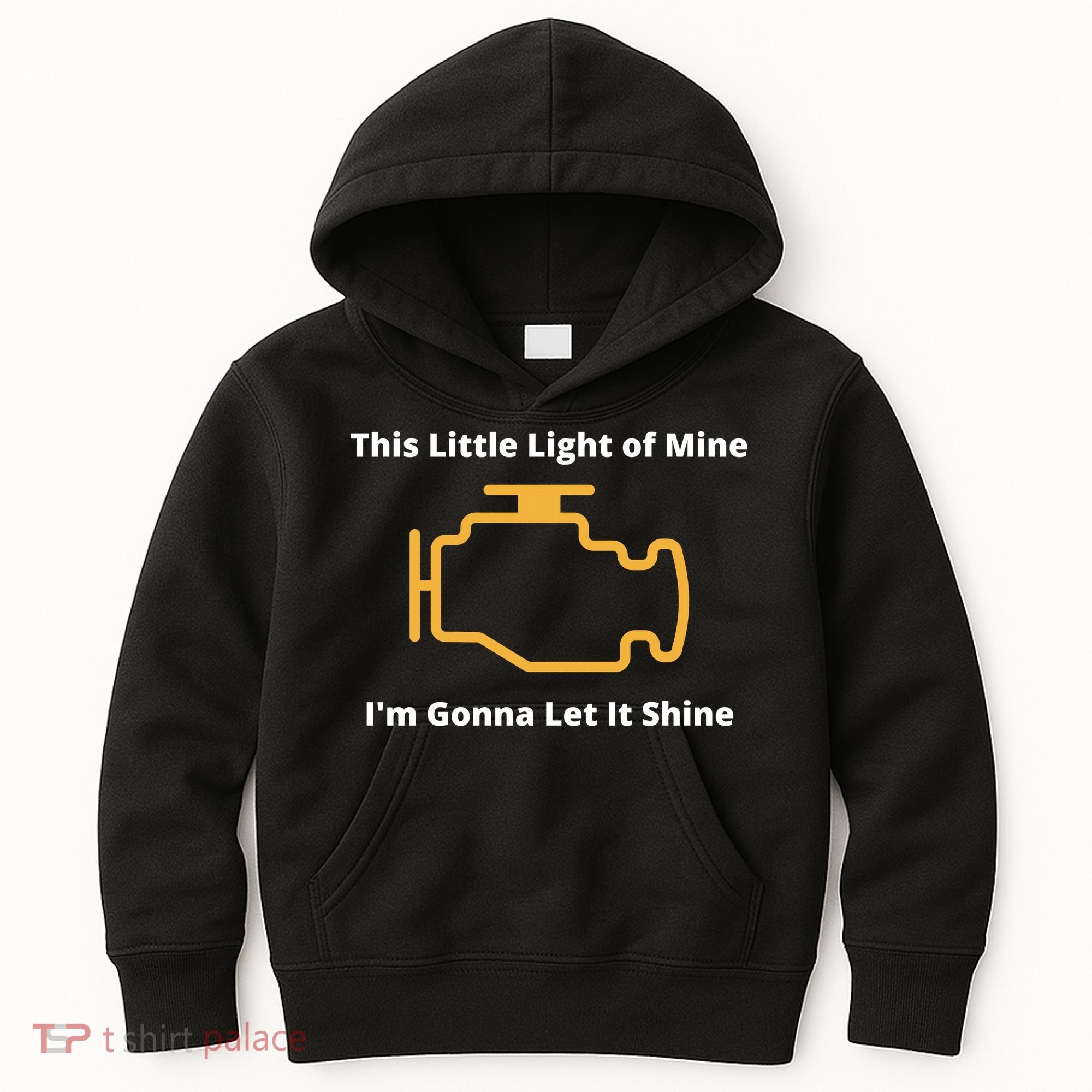 Funny Check Engine Light Car Kids Hoodie
