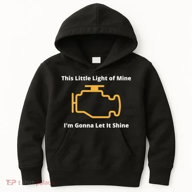 Funny Check Engine Light Car Kids Hoodie