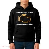 Funny Check Engine Light Car Kids Hoodie thumb 4
