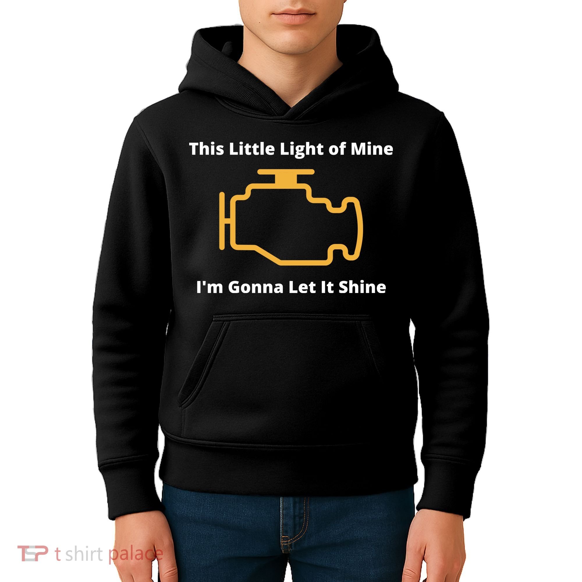 Funny Check Engine Light Car Kids Hoodie