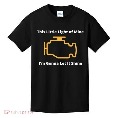 Funny Check Engine Light Car Kids T-Shirt