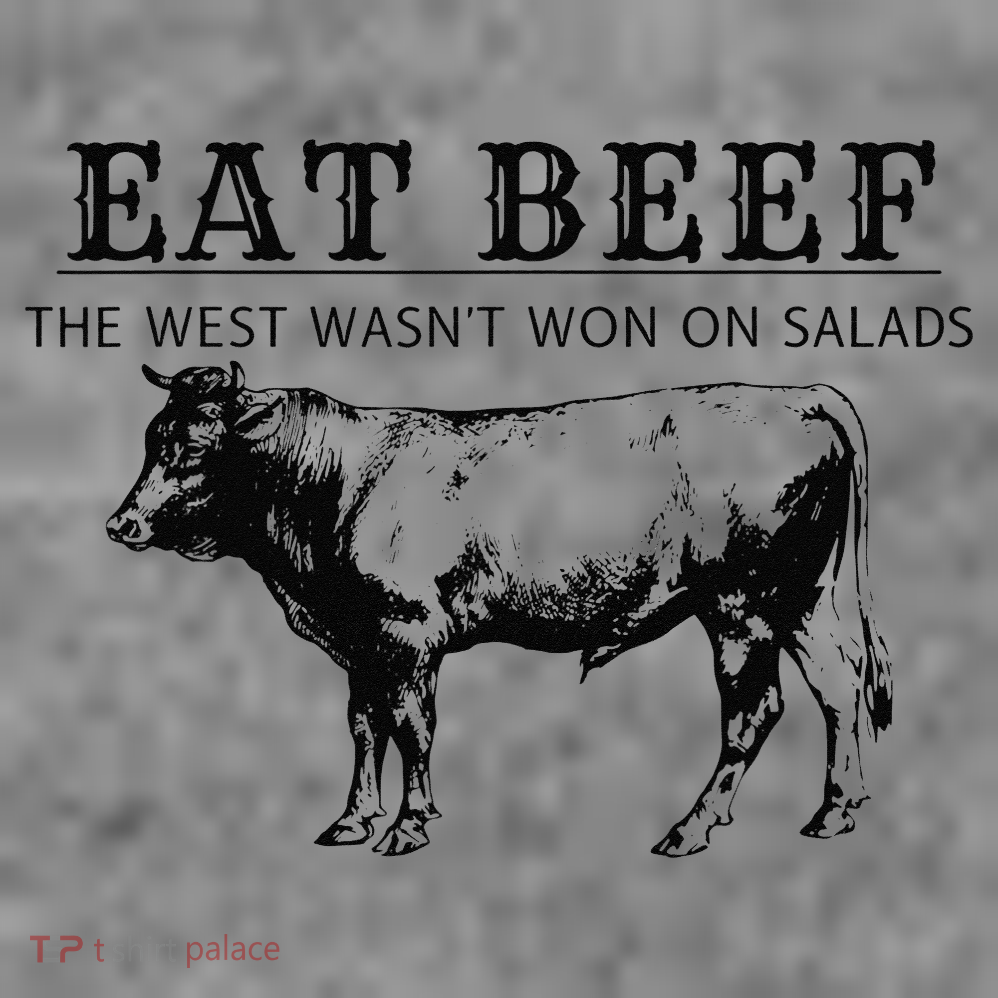 Funny Cow Eat Beef the West Wasn't Won on Salads Farm Cattle Toddler Hoodie