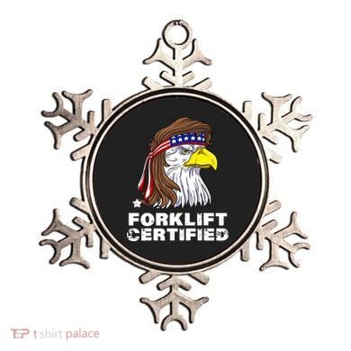 Forklift Certified Eagle Mullet Usa Fork Lift Forklift Ornament