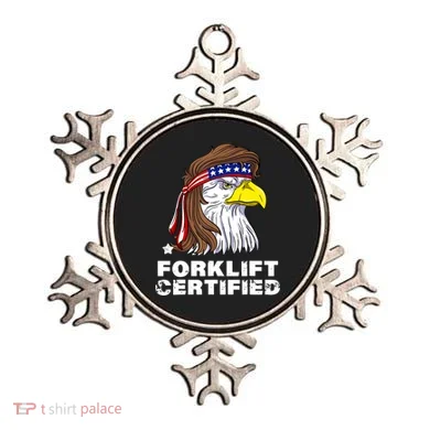 Forklift Certified Eagle Mullet Usa Fork Lift Forklift Ornament