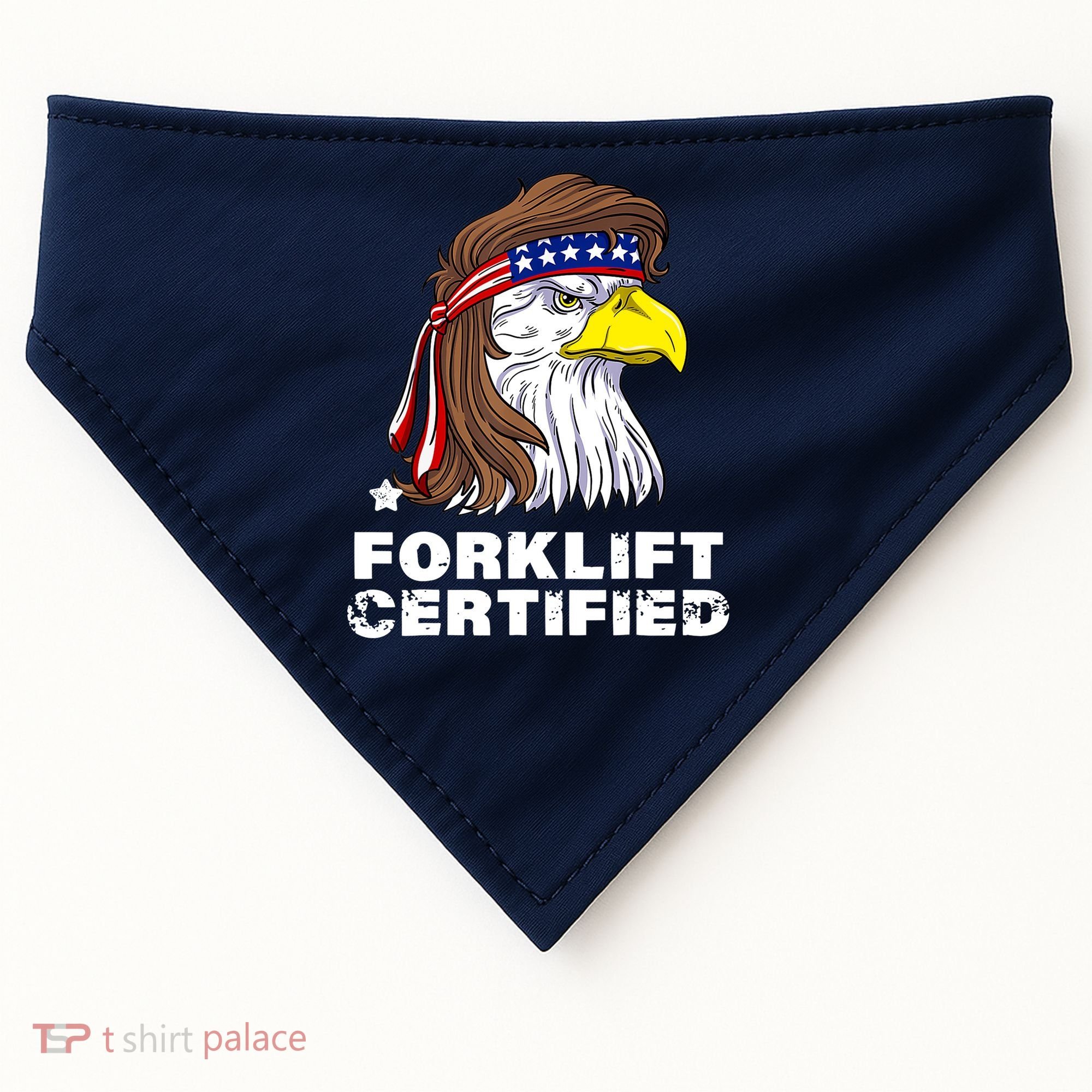 Forklift Certified Eagle Mullet Usa Fork Lift Forklift USA-Made Doggie Bandana