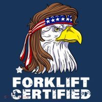 Forklift Certified Eagle Mullet Usa Fork Lift Forklift USA-Made Doggie Bandana thumb 2