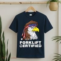 Forklift Certified Eagle Mullet Usa Fork Lift Forklift T-Shirt thumb 2
