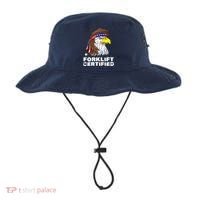 Forklift Certified Eagle Mullet Usa Fork Lift Forklift Bucket Hat thumb 0