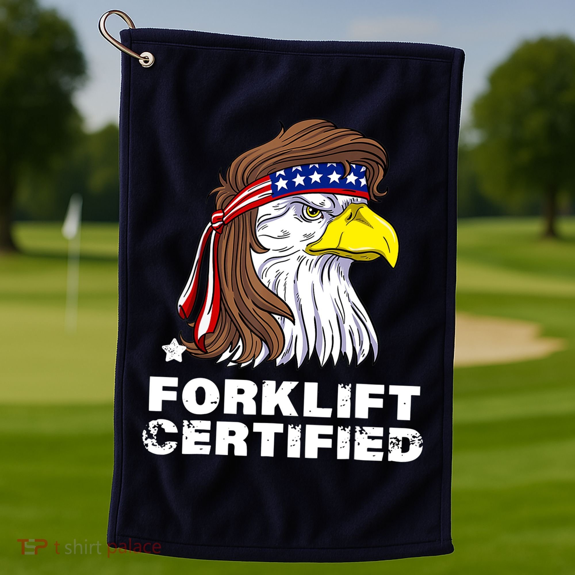 Forklift Certified Eagle Mullet Usa Fork Lift Forklift Golf Towel