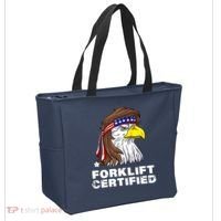 Forklift Certified Eagle Mullet Usa Fork Lift Forklift Tote Bag thumb 2