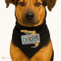 Florida Cracker Endangered Species Florida Native USA-Made Doggie Bandana thumb 1