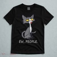 Funny Cat Ew People Meowy Cat Lovers Men Womens Gifts T-Shirt thumb 5