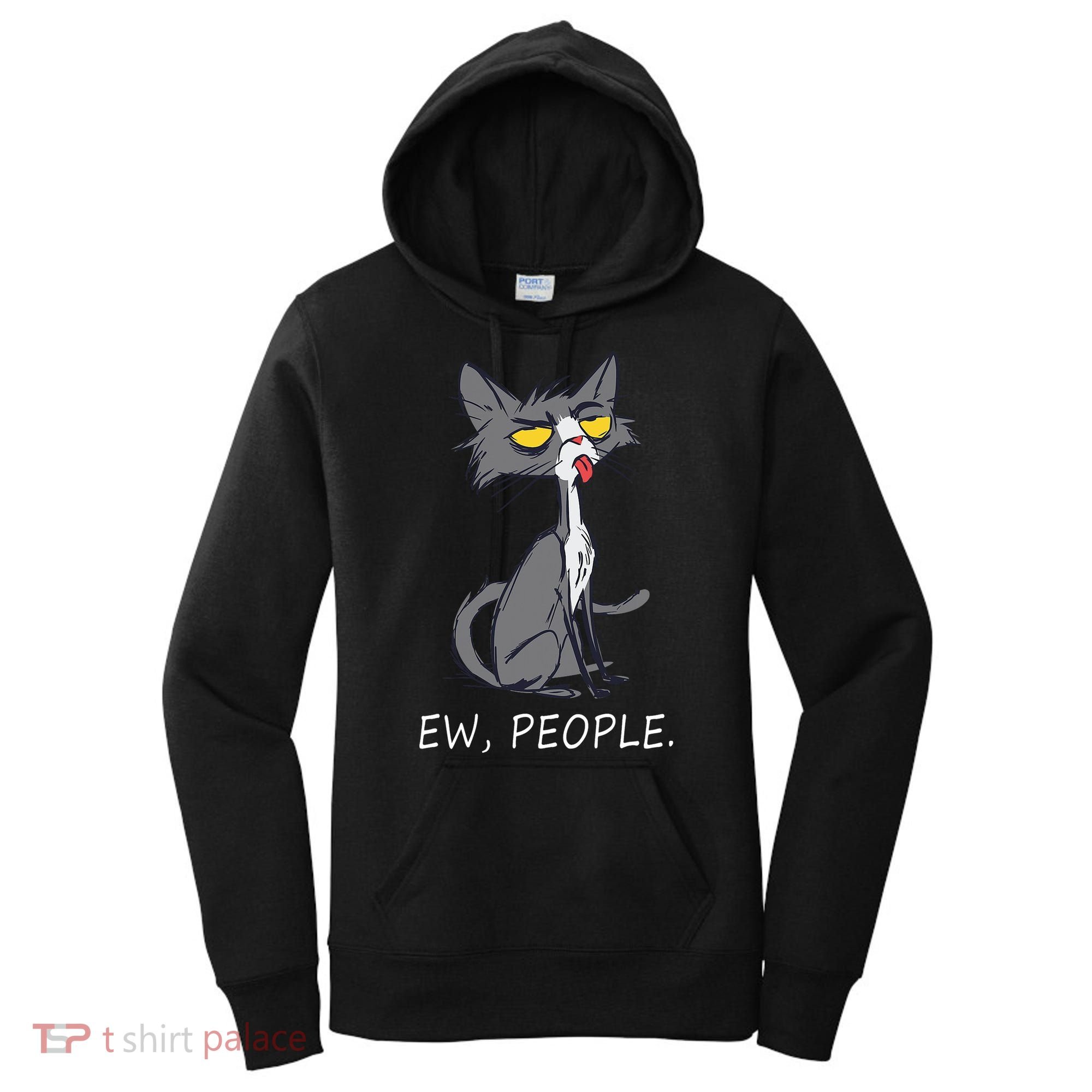 Funny Cat Ew People Meowy Cat Lovers Men Womens Gifts Women's Hoodie