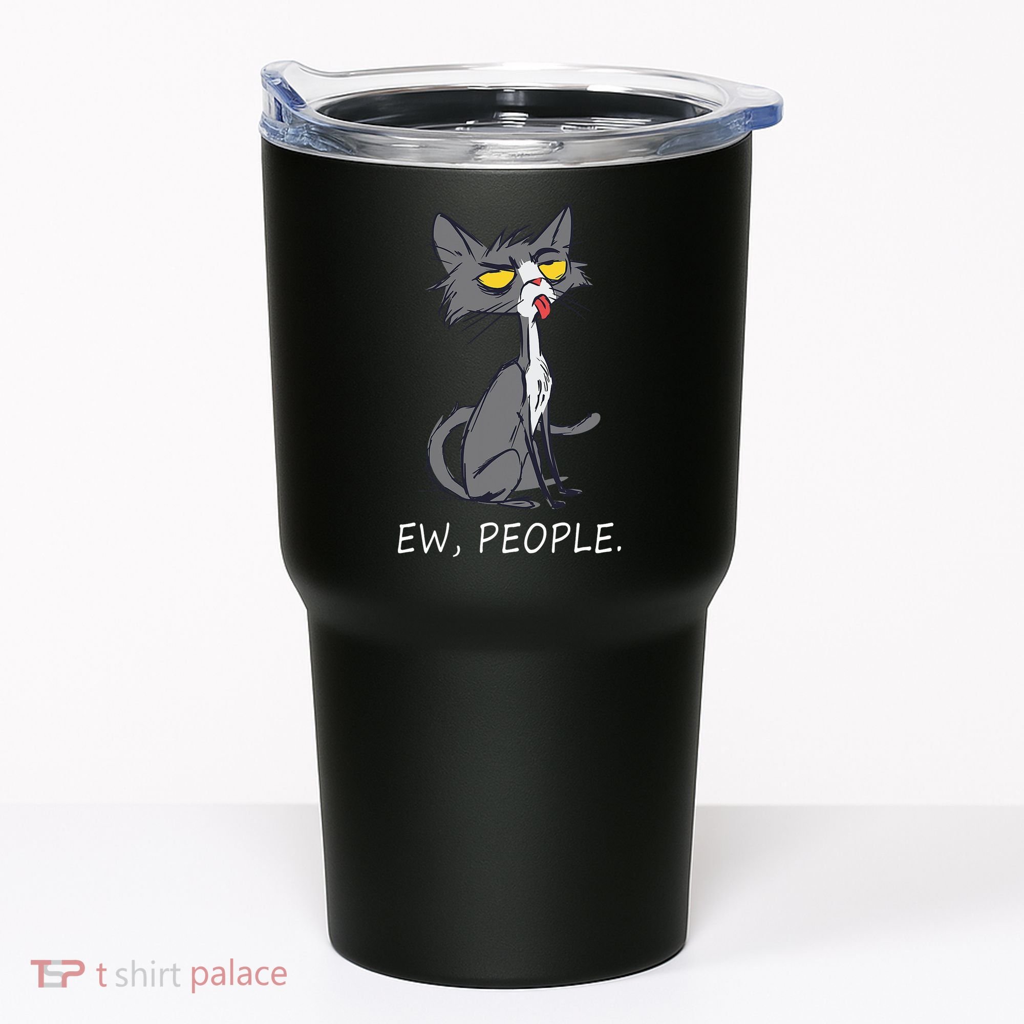 Funny Cat Ew People Meowy Cat Lovers Men Womens Gifts Tumbler