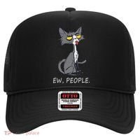 Funny Cat Ew People Meowy Cat Lovers Men Womens Gifts Hat thumb 0