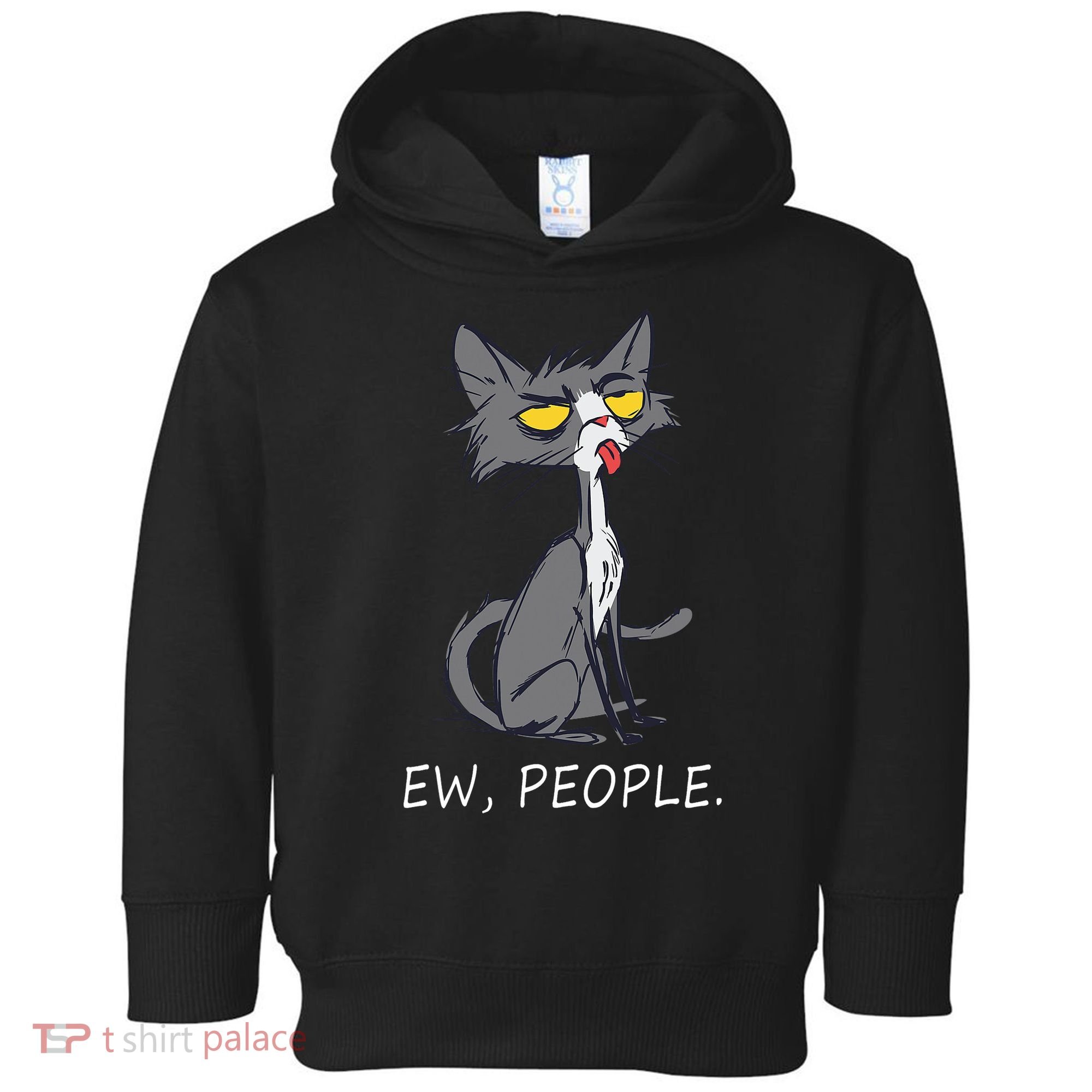 Funny Cat Ew People Meowy Cat Lovers Men Womens Gifts Toddler Hoodie