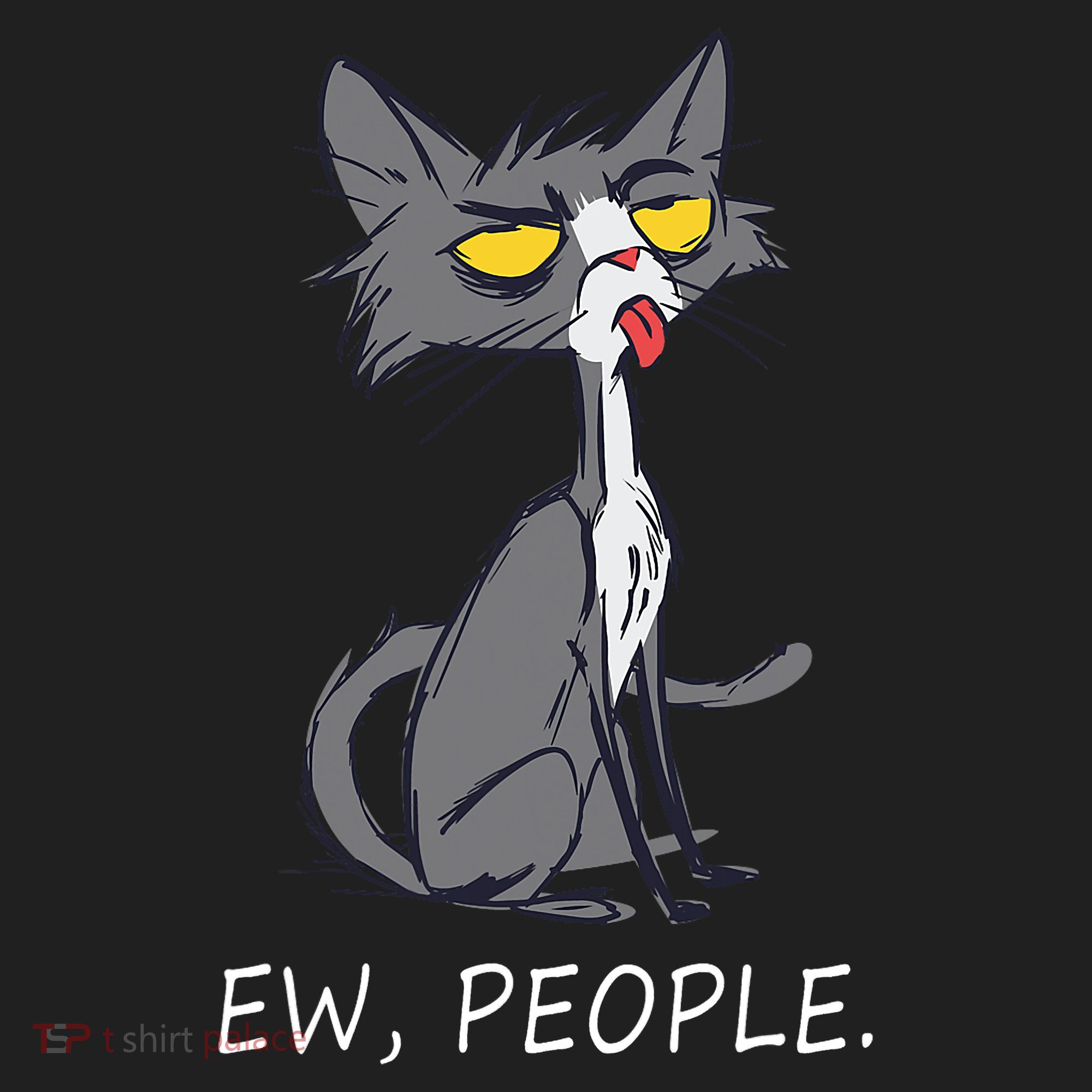 Funny Cat Ew People Meowy Cat Lovers Men Womens Gifts Golf Towel