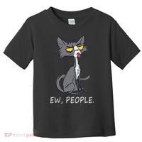 Funny Cat Ew People Meowy Cat Lovers Men Womens Gifts Toddler T-Shirt thumb 0