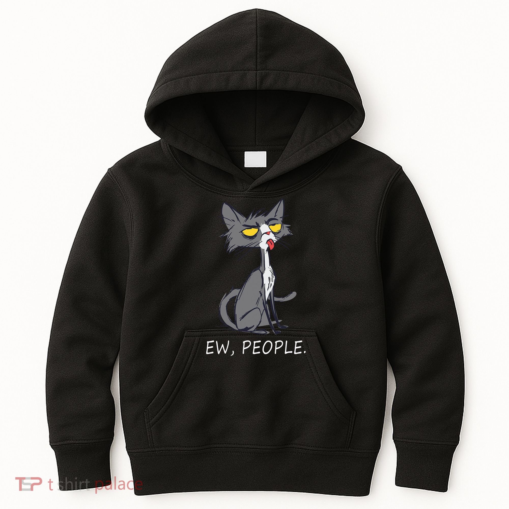 Funny Cat Ew People Meowy Cat Lovers Men Womens Gifts Kids Hoodie