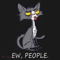 Funny Cat Ew People Meowy Cat Lovers Men Womens Gifts Kids T-Shirt thumb 4