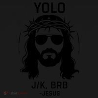 Funny Christian Easter Jesus Yolo Jk Brb Backpack thumb 2