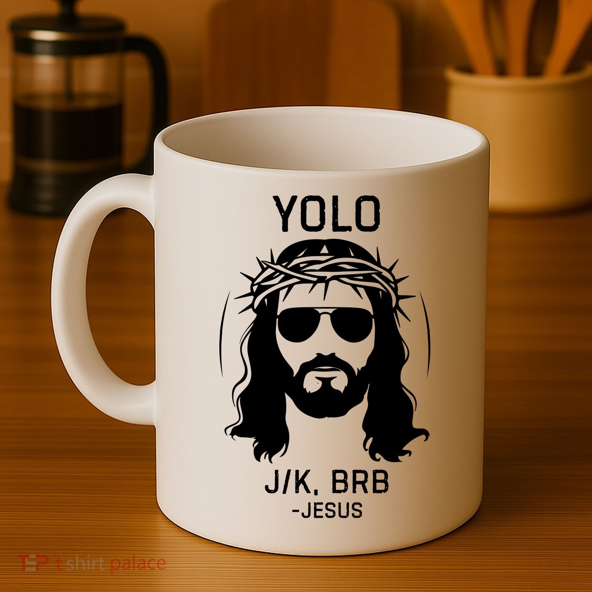 Funny Christian Easter Jesus Yolo Jk Brb Coffee Mug