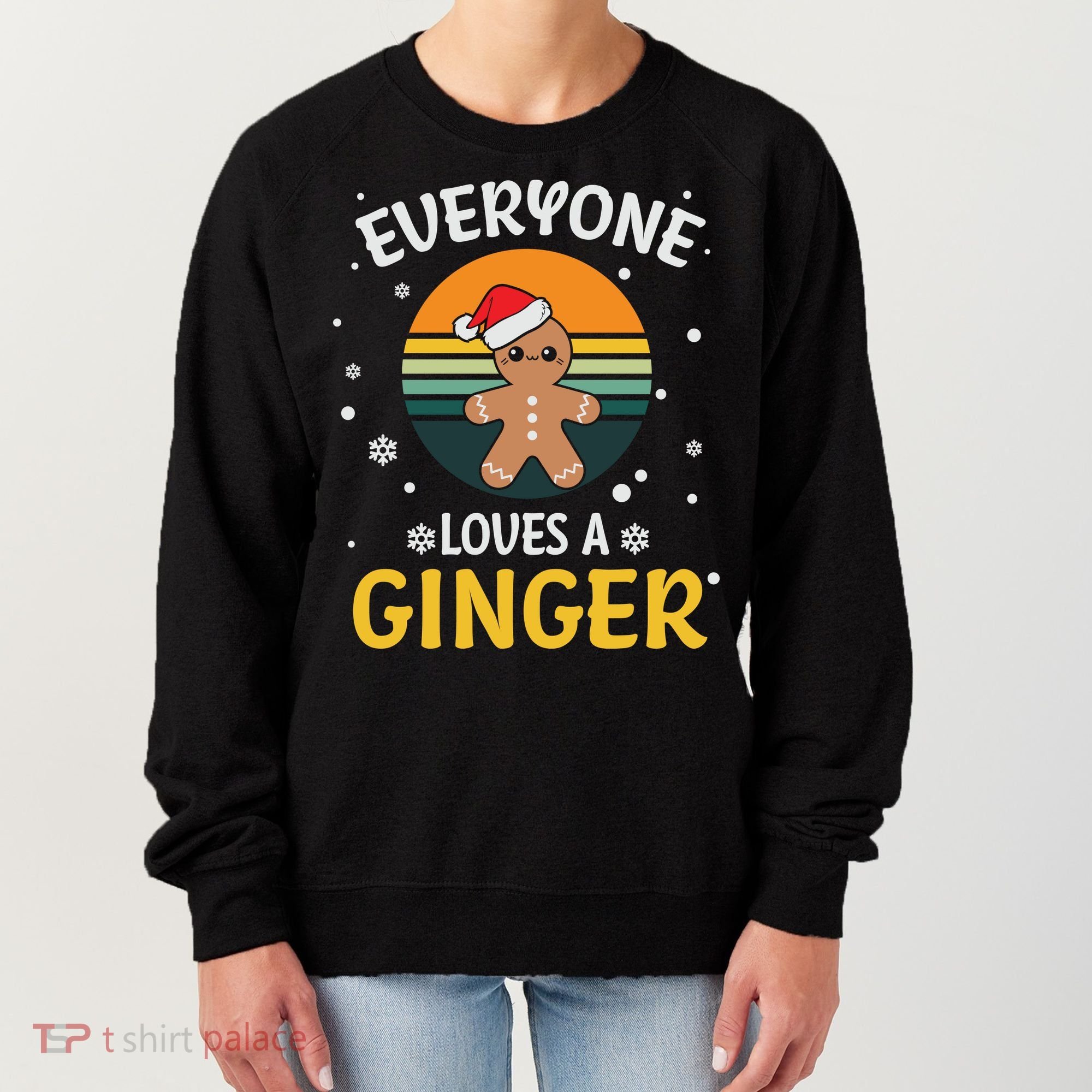 Funny Christmas Everyone Loves A Ginger Xmas Women's Sweatshirt