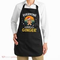 Funny Christmas Everyone Loves A Ginger Xmas Apron thumb 2
