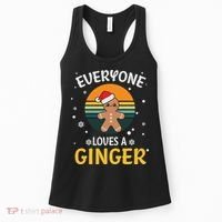 Funny Christmas Everyone Loves A Ginger Xmas Women's Tank Top thumb 0